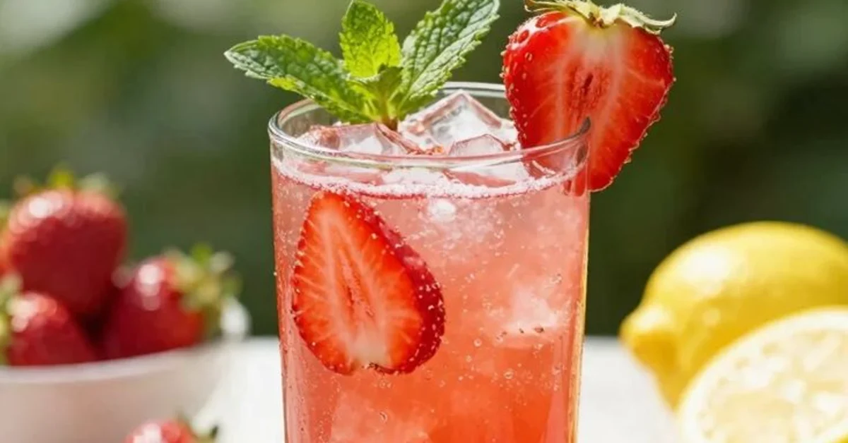 El Yapımı Çilekli Limonata